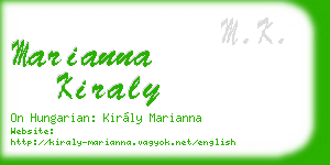 marianna kiraly business card