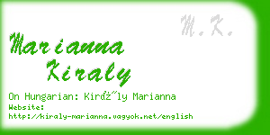 marianna kiraly business card